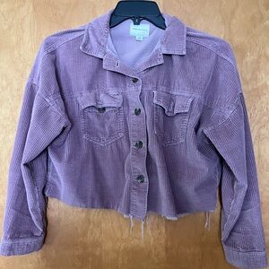 Purple cropped jacket